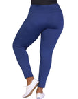 Plus Size Side Pocket Ankle Length Yoga Pant Leggings