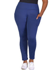 Plus Size Side Pocket Ankle Length Yoga Pant Leggings