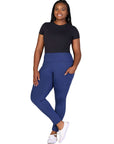 Plus Size Side Pocket Ankle Length Yoga Pant Leggings