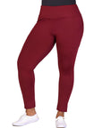 Plus Size Side Pocket Ankle Length Yoga Pant Leggings