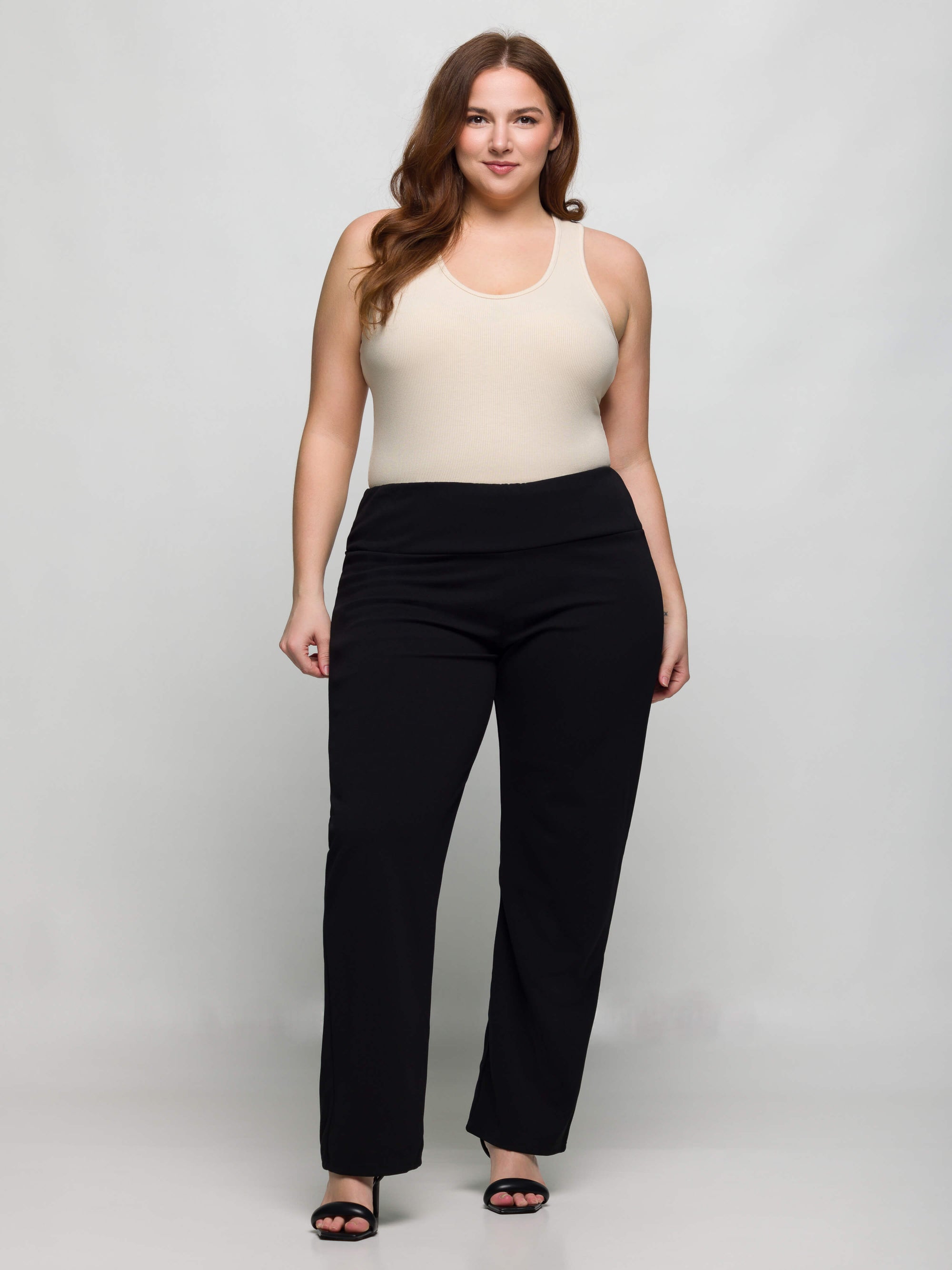 Plus Size Comfortable Stretch High Waist Dress Pants