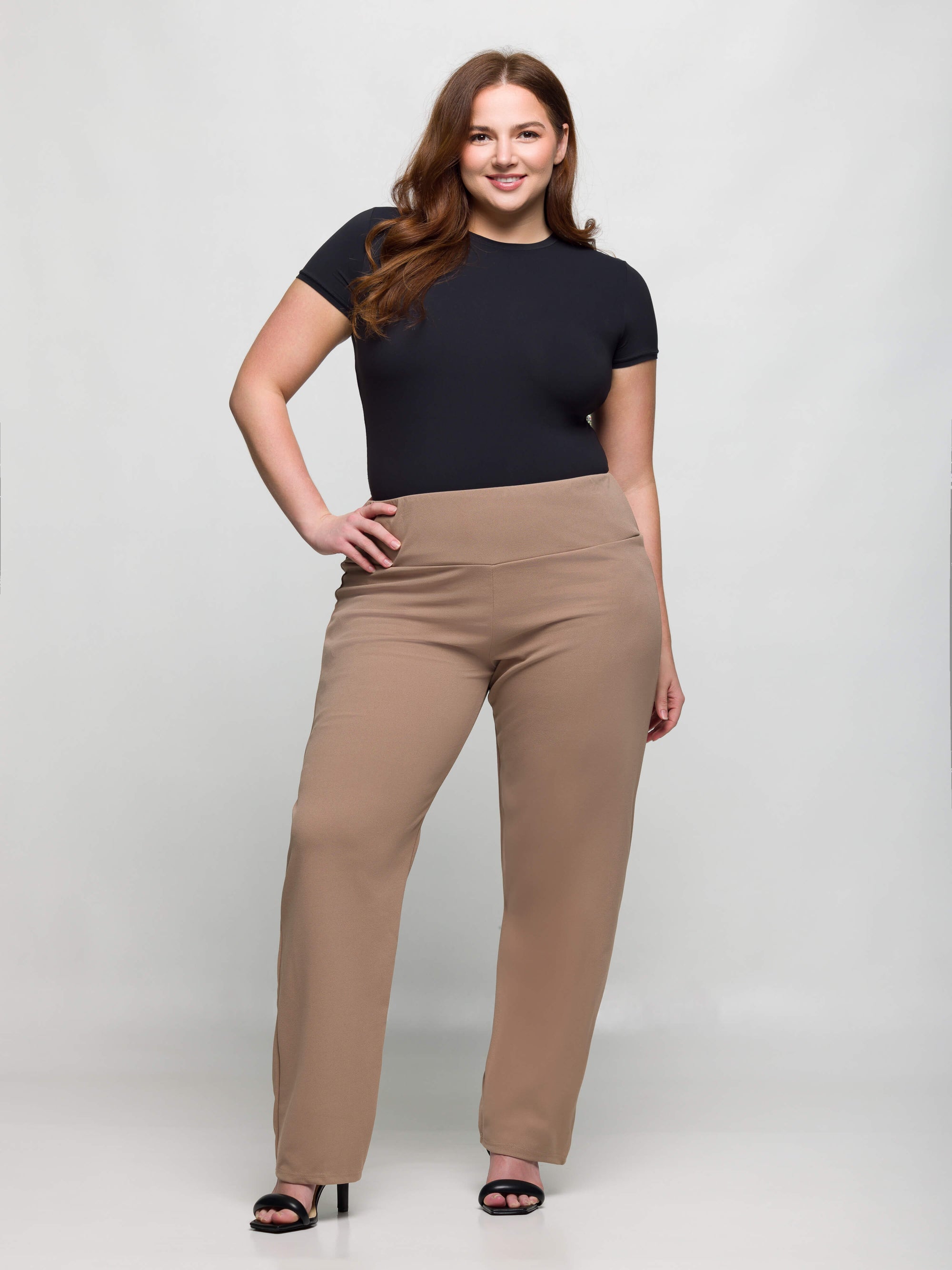 Plus Size Comfortable Stretch High Waist Dress Pants