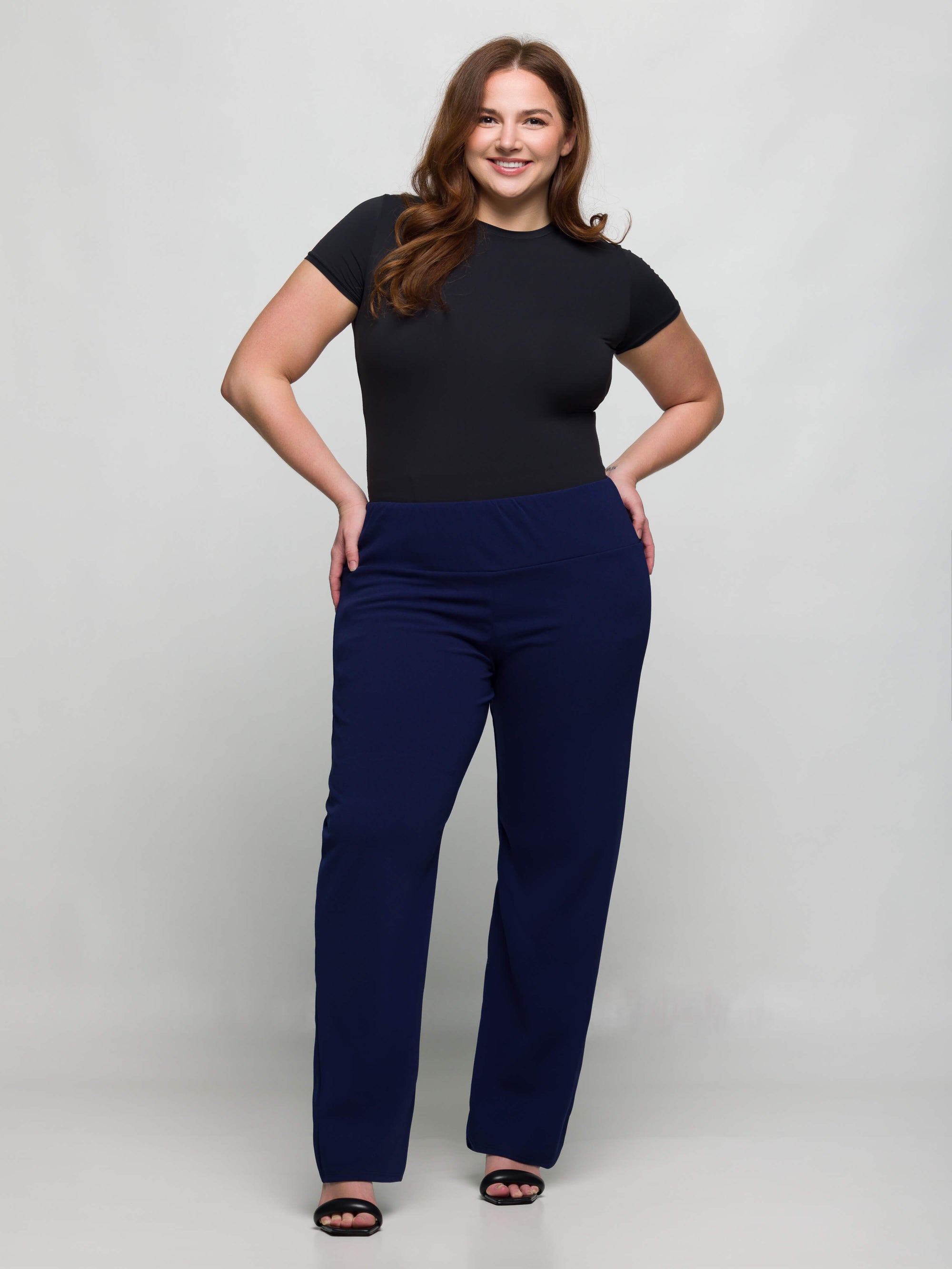 Plus Size Comfortable Stretch High Waist Dress Pants