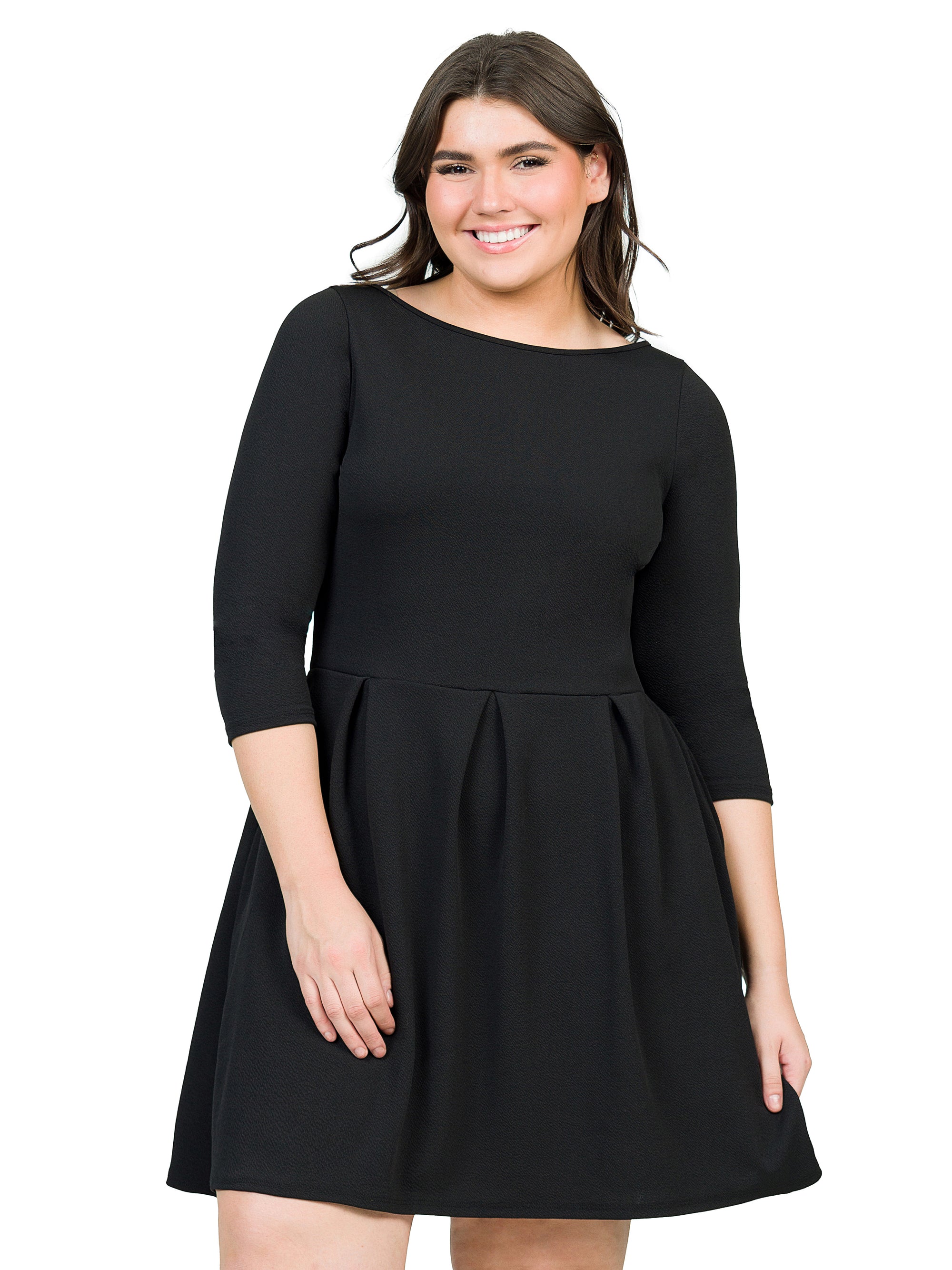 Perfect Fit and Flare Plus Size Pocket Dress