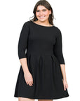 Perfect Fit and Flare Plus Size Pocket Dress