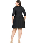 Fit and Flare Plus Size Dress