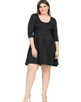 Fit and Flare Plus Size Dress