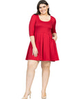 Fit and Flare Plus Size Dress
