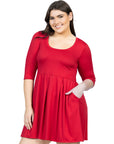 Fit and Flare Plus Size Dress