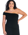 Formal One Shoulder Rouched Mermaid Plus Size Maxi Dress