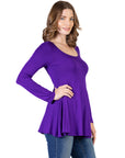 Long Sleeve Tunic Top For Women