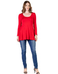 Long Sleeve Tunic Top For Women
