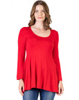 Long Sleeve Tunic Top For Women