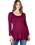 Long Sleeve Tunic Top For Women