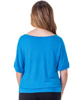 Loose Fit Dolman Top with Wide Sleeves