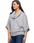 Cowl Neck Dolman Sleeve Sweater Top