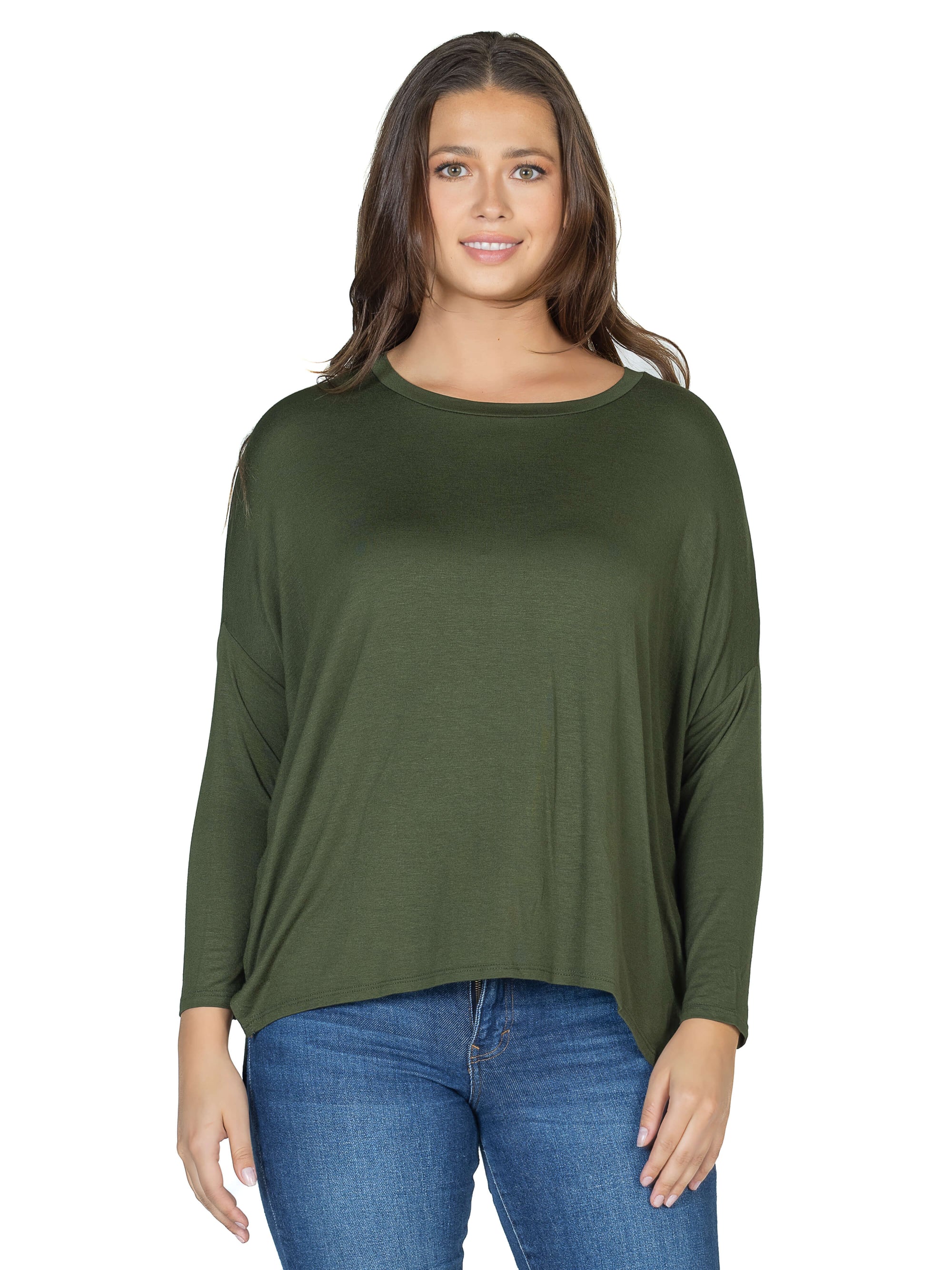 Oversized Long Sleeve Dolman Top