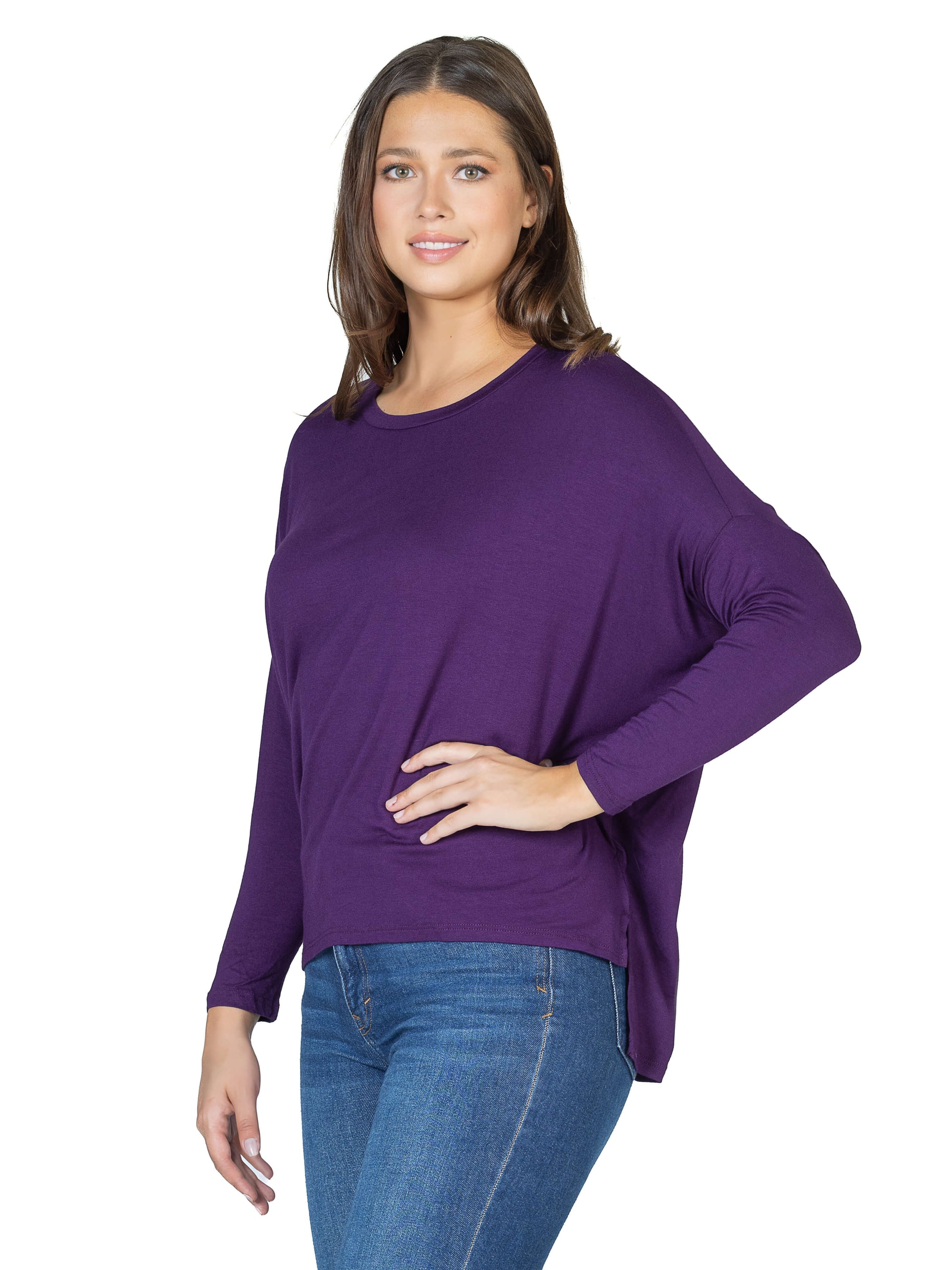 Oversized Long Sleeve Dolman Top