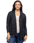 Open Front Long Sleeve High Low Cozy Cardigan