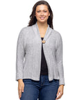 Single Button Front Long Sleeve Womens Cardigan