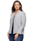 Single Button Front Long Sleeve Womens Cardigan