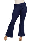 Bell Bottom Foldover Waist Comfortable Pants