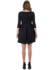 Perfect Long Sleeve Fit and Flare Pocket Dress For Women
