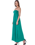 Strapless Empire Waist Maxi Dress