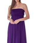 Strapless Empire Waist Maxi Dress