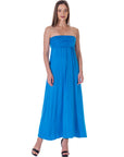 Strapless Empire Waist Maxi Dress