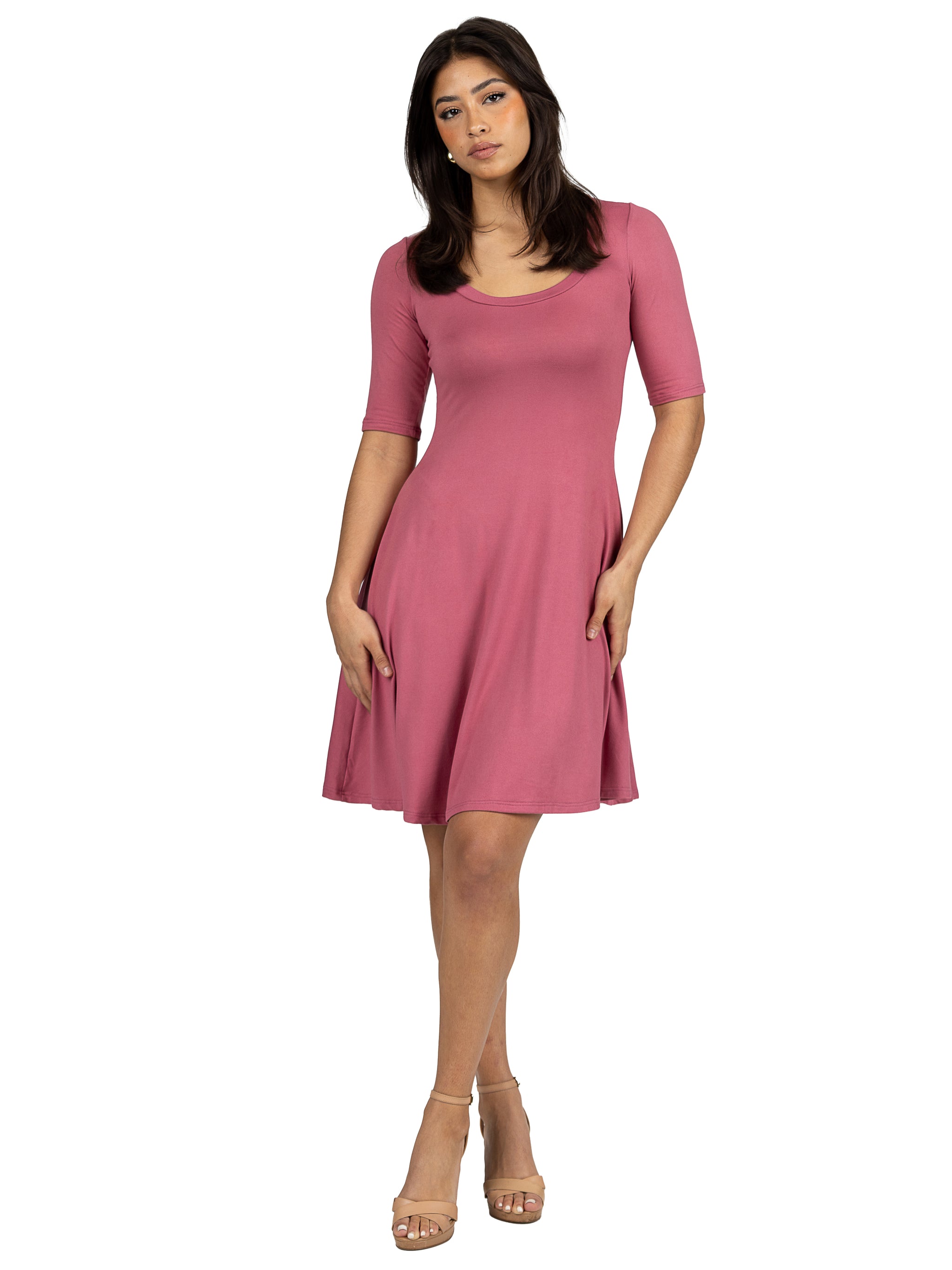 Over the knee dress with sleeves hotsell