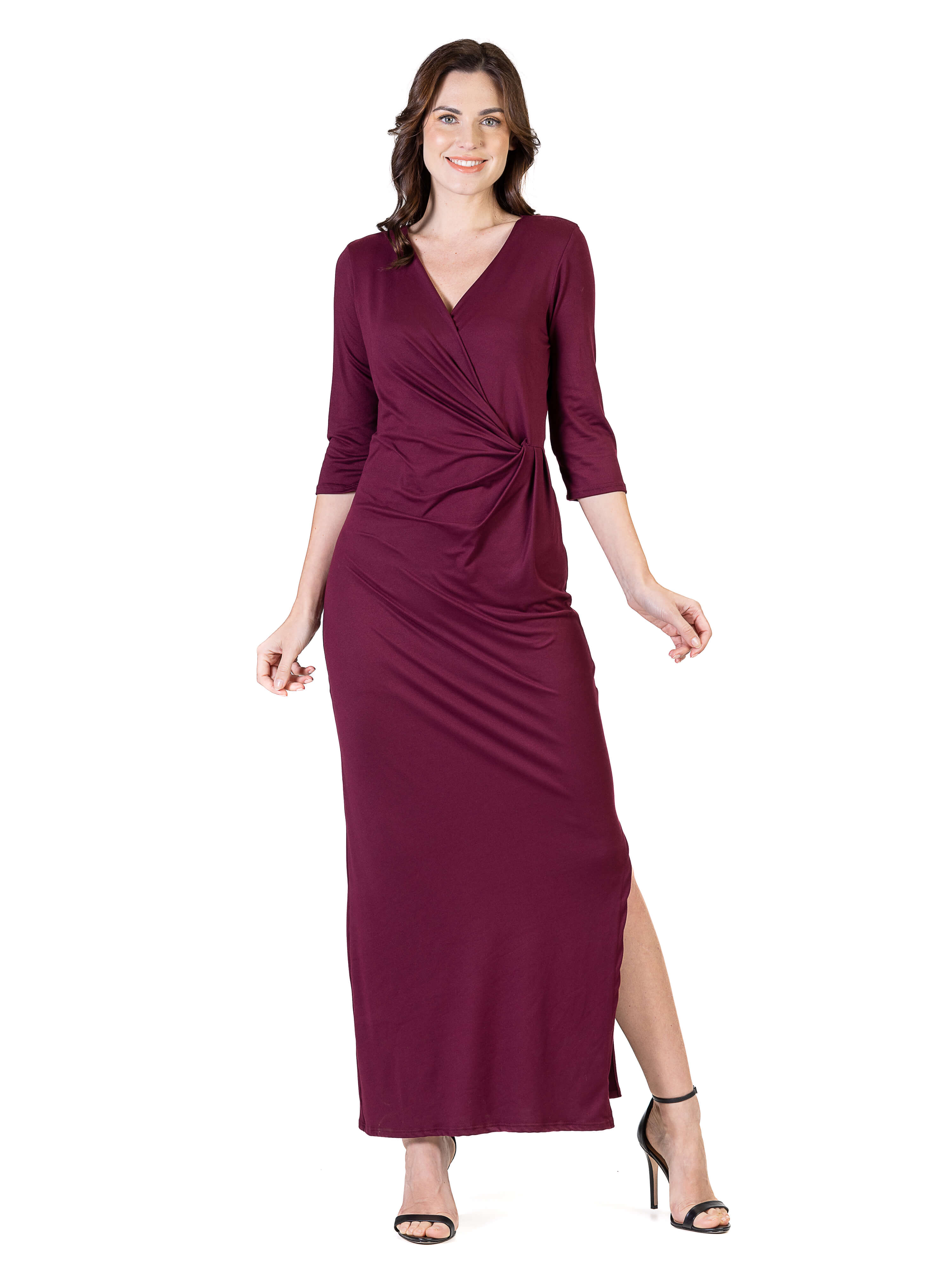 Womens Long Sleeve Maxi Dress – 24seven Comfort Apparel