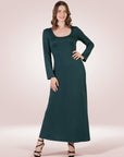 Womens Long Sleeve Maxi Dress