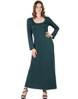 Womens Long Sleeve Maxi Dress