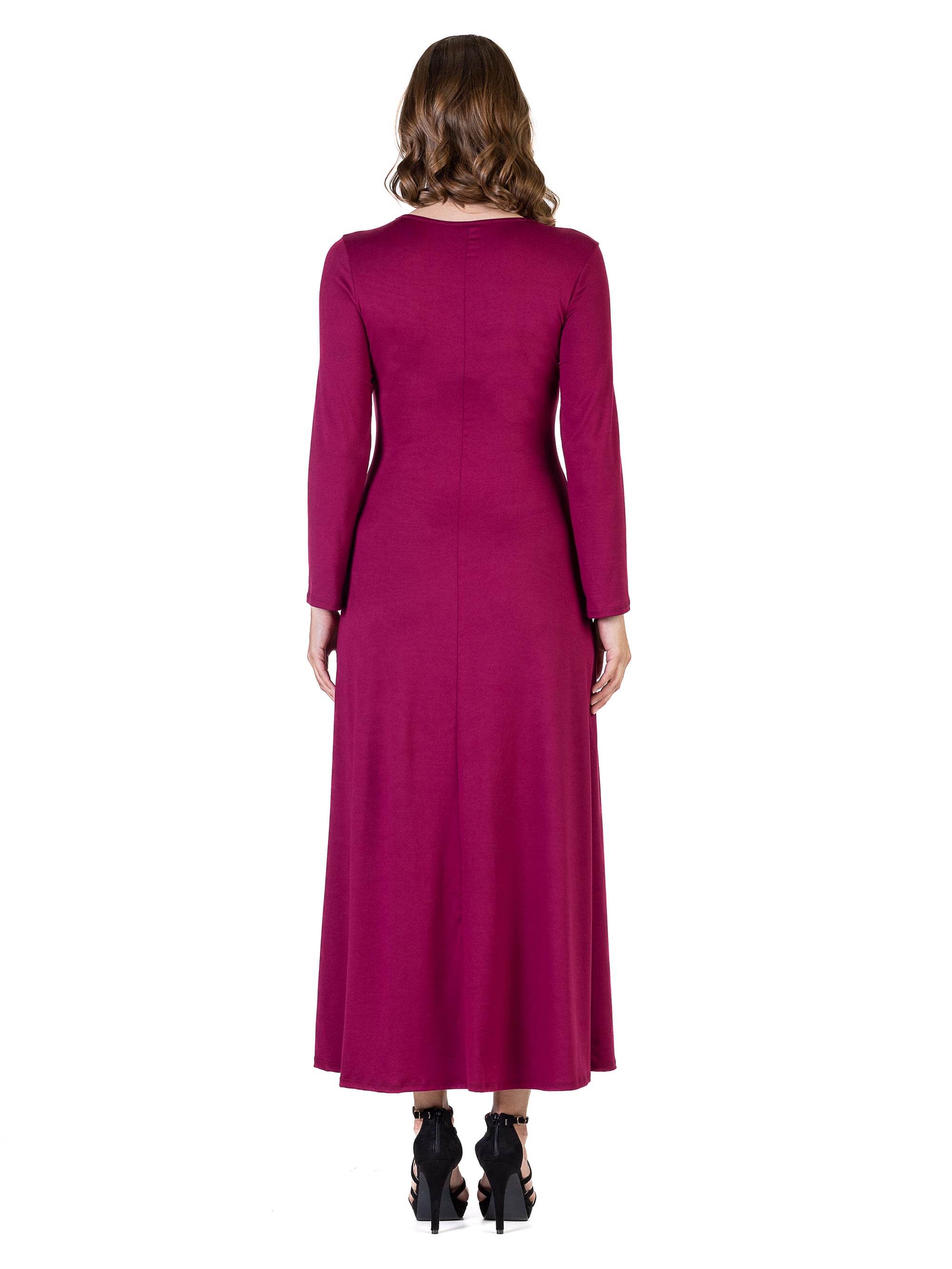 Womens Long Sleeve Maxi Dress