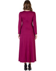 Womens Long Sleeve Maxi Dress