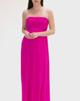 Strapless Empire Waist Maxi Dress