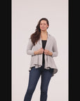 Open Front Long Sleeve High Low Cozy Cardigan