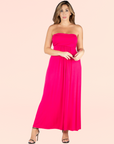 Plus Size Strapless Maxi Dress