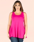 Plus Size Sleeveless Tunic Tank Top