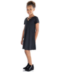 24seven Comfort Apparel Short Sleeve Girls T Shirt Dress