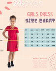 24seven Comfort Apparel Short Sleeve Girls T Shirt Dress