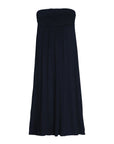 Girls Solid Color Strapless Tube Maxi Dress