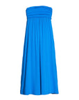 Girls Solid Color Strapless Tube Maxi Dress