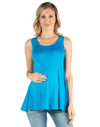Scoop Neck Sleeveless Maternity Tank Top