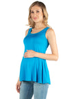 Scoop Neck Sleeveless Maternity Tank Top