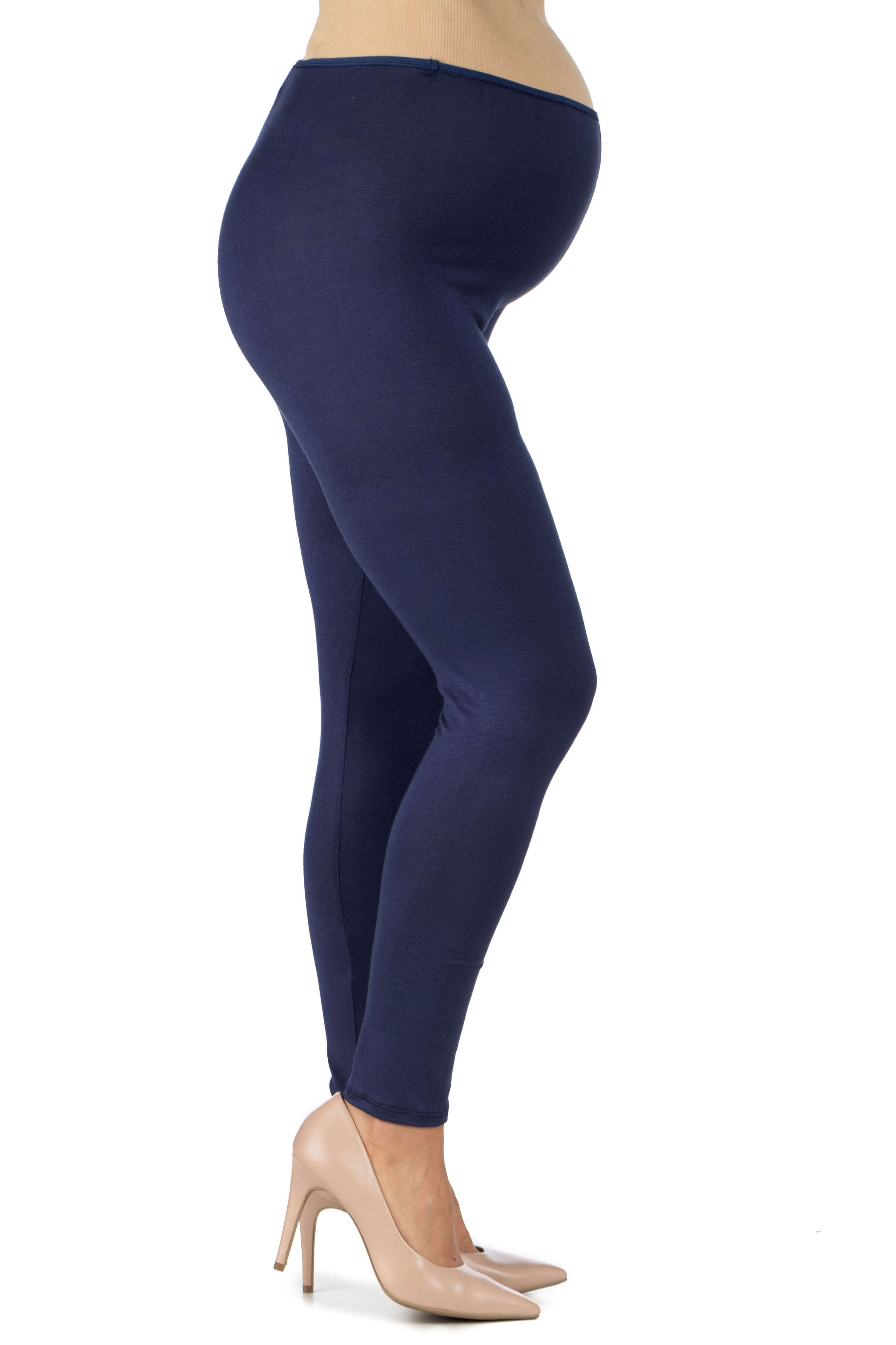 Womens Stretch Ankle Length Maternity Leggings Heather 2x