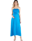 Sleeveless Empire Waist Maternity Maxi Dress