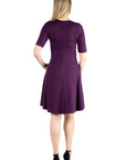 Knee Length A Line Elbow Sleeve Maternity Dress