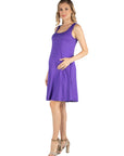 A Line Slim Fit and Flare Maternity Dress